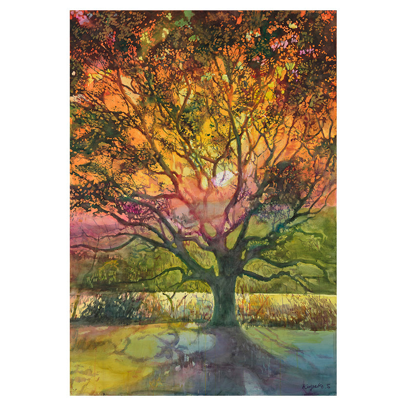 額付き No: 029「Nature 夕陽」